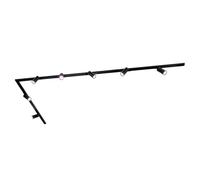 Ledvion systeme rail LED 3m monophase Noir 7 spots RGB | Pour agrandir un eclairage interieur existant avec positionnement flexible