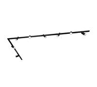 Ledvion systeme rail LED 3m monophase Noir 8 spots RGB
