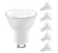 LEDYA Ampoules LED GU10, 5W équivalent 40W, 380lm, Blanc Chaud 3000K, 120° Larges Faisceaux, Ampoules LED Spot, Lot de 6