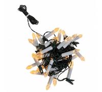 LEDYA Guirlande lumineuse pour sapin de Noël - Pour intérieur - Bougies LED avec clip - Longueur éclairée de 11,6 m - Câble d'alimentation de 1,5 m - Câble vert - Tige blanche - Guirlande lumineuse