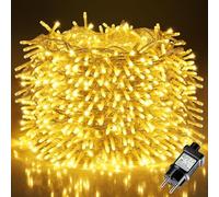 LEDYA Lichterkette Weihnachten, 20M 200 LED Lichterkette Strom Warmweiß mit 8 Modi und Speicherfunktion, Wasserdichte IP44 für Balkon, Garten, Geländer, Innen und Außen Dekoration