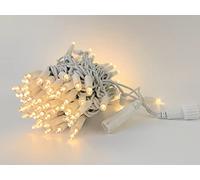 LEDZEIT-Profi Serie- Guirlande Lumineuse à Rallonge LED, sans Cordon d'alimentation, Lumière Constant, 10m, 100 LED Blanc Chaud, Doit être Connectée à la Chaîne de Base, Prolongable, étanche IP67