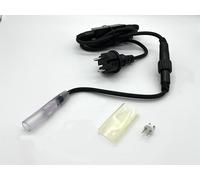 LEDZEIT - Profi Serie - Kit d'accessoires, avec câble d'alimentation, câble d'entrée, connecteur, 1,7 m, noir. UNIQUEMENT pour 13mm tube lumineux LED de la Profi Serie