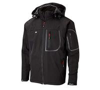 Lee Cooper LCJKT407W Hommes Vêtements imperméable coupe-vent respirant la sécurité au travail Veste Softshell Entièrement doublée, noir, 2X-Large
