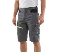 Lee Cooper LCSHO811 Short Cargo de Travail Extensible pour Homme, réfléchissant, Haute visibilité, Multi-Poches