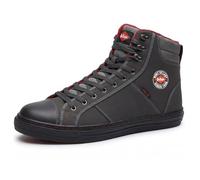 Lee Cooper LCSHOE022 Workwear Femmes Unisexe Retro Styled Baseball Sécurité au travail Formateurs Bottes SB SRA Adulte Mixte, Gris Botte, 36 EU