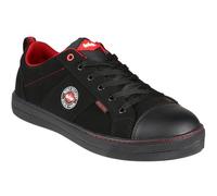 Lee Cooper LCSHOE054 Workwear SB/SRA, botte de baseball rétro, botte de sécurité unisexe au design moderne, chaussure de sécurité pour le travail, Noir, 39 EU