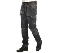 Lee Cooper Pantalon Cargo Extensible, Noir, 36W / 31L Homme