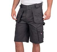 Lee Cooper Poche Multi-Holster Flexible et Confortable pour Le Travail Shorts, Gris, 38W Homme