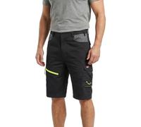 Lee Cooper Short Travail Homme Haute Visibilité - Hi Vis Short Réfléchissant Stretch, Cargo avec Poches Multi Poches Léger Résistant (Noir/Gris, 36W)