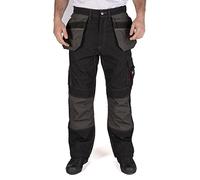 Lee Cooper Workwear LCPNT224 Pantalon cargo pour homme avec poches multiples, porte-revolver contrastant, poches pour genouillères et chargement par le haut, schwarz, 38W/29L