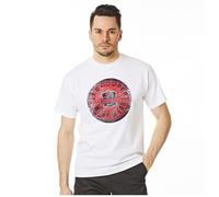 Lee Cooper Workwear T-shirt de travail imprimé pour hommes à col rond T-shirt de travail à manches courtes, Blanc, XXL