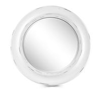 Leeds miroir mural cadre en bois véritable rond Ø 66 cm