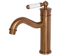 Leeds mitigeur lavabo bas rétro cuivre brossé Essebagno