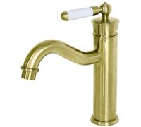 Leeds mitigeur lavabo bas rétro or brossé Essebagno