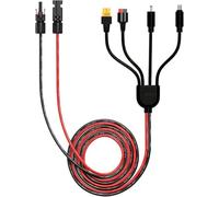 Leehitech 2M Rallonge Panneau Solaire vers XT60 Anderson,Adaptateur 4 en 1