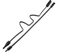 Leehitech Câble Passe Fenêtre Panneau Solaire 1 m,Lot de 2, 4 mm², IP67 | Câble solaire plat sans perçage,idéal pour van, camping-car, bateau et installations photovoltaïques mobiles
