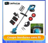 LeeKooLuu-Tondeuse à Gazon Électrique, Déterminer la Longueur, Coupe Réglable, Sans Fil, pour Makita, Batterie 21V