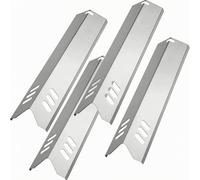 LeeQinersw 4 Piè Plaque Protection du Brûleur Facile à Installer, Plaque Protection pour Brûleur, Universel, Diffuseur Chaleur Fentes, Cuisine Extérieure
