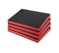 LeeQinersw 4 Pièces Inserts en Mousse Polyurethane pour Boîte à Outils, Grilles de Découpe en Mousse Antichoc, Feuilles de Haute Densité pour la Protection des Boîtes/Valise, 40cmx33cmx2.5cm