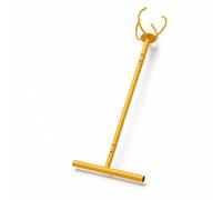 LeeQinersw Aérateur de Gazon Manuel Aérateur de Sol Outil de Jardin Scarificateur Décompacteur en Acier avec Dents Courbées et Pédale au Pied Structure Renforcée