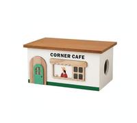 LeeQinersw Boîte de Gestion de Câbles Organisateur Fils Rangement Multiprise Prise en Bois Massif avec et Ouvertures Ajourées Protection Enfants et Animaux, Small White Girl