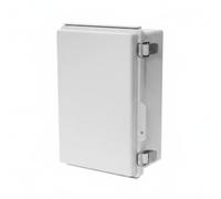 LeeQinersw Boîte de Jonction Étanche Coffret Électrique Enclosure Armoire Boîtier avec Joint IP66 IP68 et Couvercle à Verrouillage à Clip Transparent Matériaux, Gris, 280x190x140mm