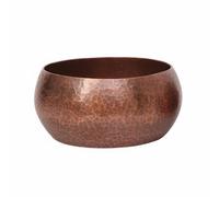 LeeQinersw Bol à Thé en Cuivre Récipient Coupe Accessoire Conception Martelée Artisanale pour Rincer l'Eau de Thé Déposer les Ustensiles Gestion des Étapes, Café, Grand 1,5 Épaisseur
