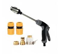 LeeQinersw Buse de Lavage Voiture Buse d'Arrosage Lance Haute Pression d'Arrosage Tête Orientable Jet Puissant Pluie Fine Manche Caoutchouté Boucle Économie, Style to 8