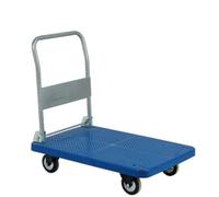 LeeQinersw Chariot de Transport Pliant Diable Chariot à Main Trolley Pliable Plateforme Plate Arrondis Poignée Pliable Aluminium Alliage Mobilité de
