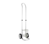 LeeQinersw Chariot pour Bouteille de Chariot Cylindre Diable Porte-Cylindre Cadre Roues en Acier Inoxydable avec Support Circulaire Intégré et Guidon