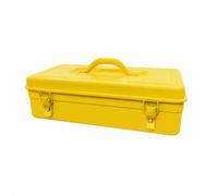 LeeQinersw Coffre à En Tôle Compact | Finition Peinte, Boîte à En Tôle, Robuste, pr Atelier, Bricoleurs, Professionnels, Jaune