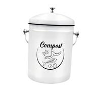 LeeQinersw Composteur sur Pied, Seau à Compost D'intérieur avec Poignées, 5 Litres, Indispensable En Cuisine, Poubelle Robuste pour Déchets Alimentaires