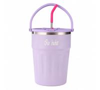 LeeQinersw Gourde Isotherme INOX 4l Bouteille Thermique Récipient à Boisson Carafe Grande Capacité avec Large Goulot Remplissage Facile Poignée Arquée Robuste, Violet Clair, 4000ml