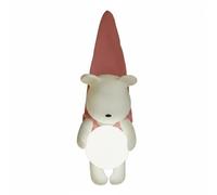 LeeQinersw Lampe de Chevet Enfant Applique Murale Veilleuse Lampe LED Résine Verre Motif Ours Éclairage Doux pour Chambre Bébé Chambre Enfant Salon Adaptée aux, Pink, Warm Light