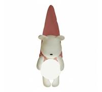 LeeQinersw Lampe de Chevet Enfant Applique Murale Veilleuse Lampe LED Résine Verre Motif Ours Éclairage Doux pour Chambre Bébé Chambre Enfant Salon Adaptée aux, Pink, Tri-color