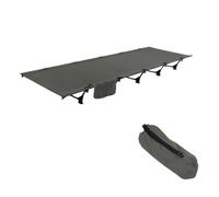 LeeQinersw Lit de Camp Portable Pliable Aluminium Lit Pliant Couchage Coton Oxford Tissu Résistant Cadre 6061 150kg Convient au Camping Bureau Hôpital Invités, Vert Armée