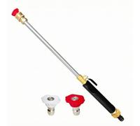 LeeQinersw Nettoyeur Haute Pression Buse Lance Pulvérisateur Jet Réglable Tube Aluminium Commande Laiton pour Rinçage Efficace et Décrassage Adapté au, Color to 2