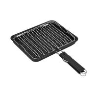 LeeQinersw Panier à Barbecue Poignée | Inox, Antirille, Grille à Poisson pr Barbecue, Camping