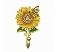 LeeQinersw Patère Décorative Décoratif | Mural fleur jaune, Compact, pr Entrée,