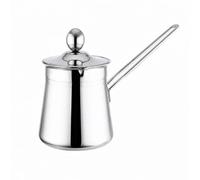 LeeQinersw Pich pour Mousser le Lait Revêtement Réfléchissant Corps Conique pour une Prise en Main Stable Adapté pour Thé, 350ML