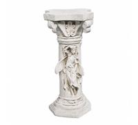 LeeQinersw Piédestal en Oxyde Magnésium Relief d'ange Classique Piédestal Colonne Romaine Style Européen Élégant pr, Intérieur la