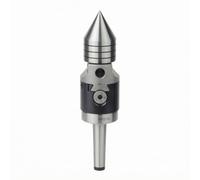 LeeQinersw Pointe de Tournage Bois Goupille Conique Lathe Centre Rotatif de Précision Pointe Conique Accessoire d'Atelier Acier Allié Robuste Extérieur Lisse, Mt2