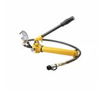 LeeQinersw Pompe Hydraulique Manuelle Pompe à Pression Pompe à Huile Vérin Hydraulique Mécanisme Anti-fuite et Soupape de Sécurité, CP-390 Pompe Manuelle Avec Manomètre