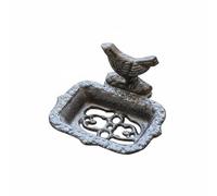 LeeQinersw Porte Savon en Fonte Porte Savon Égouttoir Support Plateau Objet en Forme de Pied Faisant Office de Support et d'Élément d'Exposition Adapté pour, Oiseau en Fonte