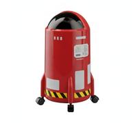 LeeQinersw Poubelle à Couvercle Basculant Vaisseau Astronaute Bac à Ordures Corbeille à Déchets Poubelle à Roulettes Couvercle Coulissant Anti-odeurs, Red