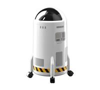 LeeQinersw Poubelle à Couvercle Basculant Vaisseau Astronaute Bac à Ordures Corbeille à Déchets Poubelle à Roulettes Couvercle Coulissant Anti-odeurs, White