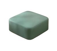 LeeQinersw Pouf Carré Bas Tabouret Sol, 26 26 10cm, Vert Clair | Compact, Tabouret avec Patins Protection, Moderne, Siège D'appoint, pour Entrée, angle Lecture