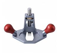 LeeQinersw Rabot à Bois Précision à Feuillure d'Épaulement à Rainurer Réglage Fin de Profondeur Corps Alliage Aluminium 6061 Inox Poignée, Gris Et Rouge