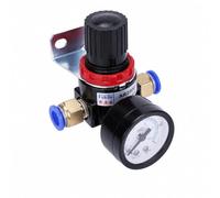 LeeQinersw Régulateur Pression Pneumatique AR2000 Réglable Manuellement Régulateur Pression Manomètre Intégré Stable pr Atelier, Raccord 6mm